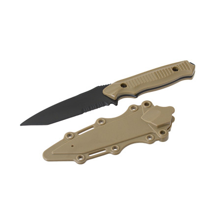 AIRSOFT DUMMY KNIFE TRAINING 141 STYLE TAN CYMA 2225