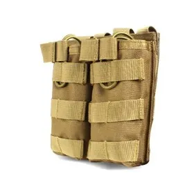 TASCA PORTA CARICATORE SOFTAIR M4 MOLLE DOPPIA AD ESTRAZIONE RAPIDA TAN WO-MG12T