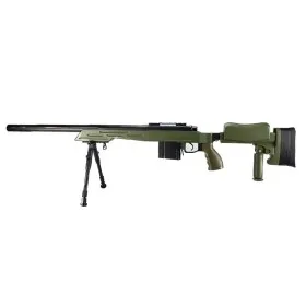 WELL SNIPER BOLT ACTION RIFLE WITH BIPOD GREEN MB4413V