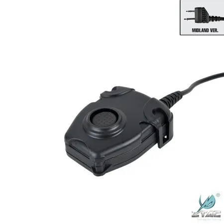 PULSANTE TATTICO TRASMISSIONE PTT zPELTOR VERSIONE MILITARE STANDARD ATTACCO MIDLAND  EL-Z112 Z-TAC