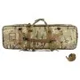 Tactical multicam gun case with pockets and backpack straps