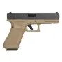 WE GAS PISTOL G17 GEN4 TAN AND BLACK W057BT