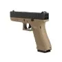 WE GAS PISTOL G17 GEN4 TAN AND BLACK W057BT