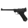 PISTOLA SOFTAIR A GAS P08 LUGER FULL METAL BLOW BACK NERA CANNA 6 POLLICI W-P08M WE