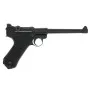 PISTOLA SOFTAIR A GAS P08 LUGER FULL METAL BLOW BACK NERA CANNA 6 POLLICI W-P08M WE