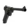 WE GAS PISTOL FULL METAL BLOW BACK P08 BLACK 6" BARREL W-P08M