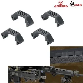 KIT 4 PEZZI SPACER SMALL PER PARAMANI MODULARI ARES AMOEBA NERO AR-DH015B