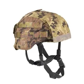 DEFCON 5 HELMET COVER RIP-STOP LBA MICH2000 ITALIAN CAMO, WITH SLIDING COVERS AND INTERNAL HOOKS D5-1335 VI L
