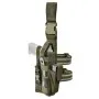DEFCON 5 AMBIDEXTROUS LEG PISTOL HOLSTER OD GREEN D5-GS08 OD