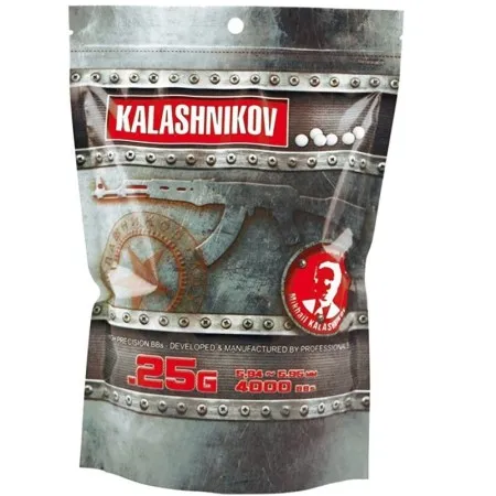 BAG 1KG 4000 BBS WHITE KALASHNIKOV 0.25G 123400 CYBERGUN