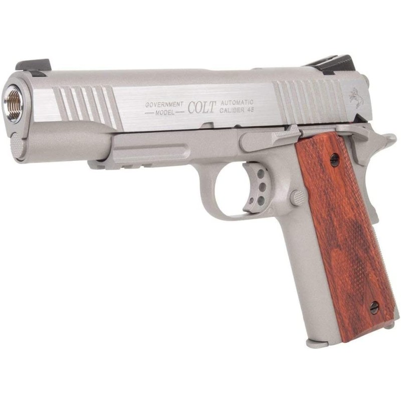 Pistola Softair Colt 1911 Co2 Full Metal Blow Back Silver Cybergun 180530 8297