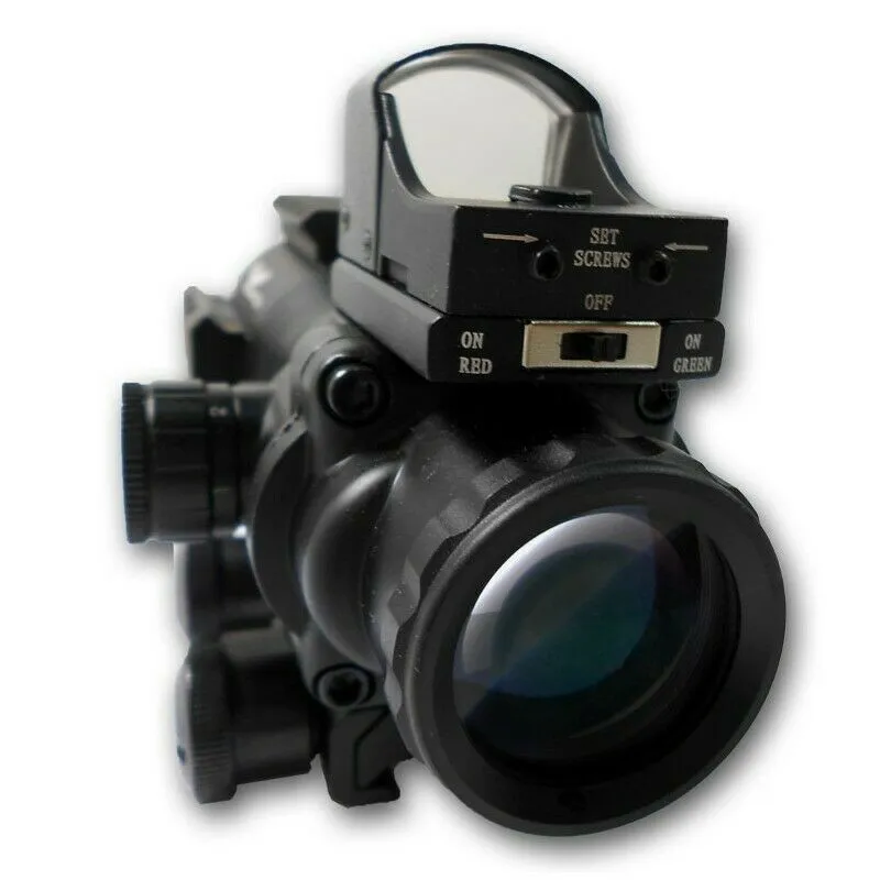 JS-TACTICAL RIFLE SCOPE AND RED GREEN DOT SIGHT COMBO JS-4*32-HD107