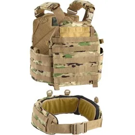 DEFCON 5 TACTICAL VEST  MOLLE CARRIER BODY ARMOUR CON CINTURONE MULTICAM D5-BAV13 MC