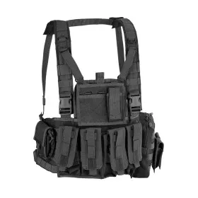 DEFCON 5 TACTICAL VEST MOLLE RECON CHEST RIG BLACK D5-RC901 B