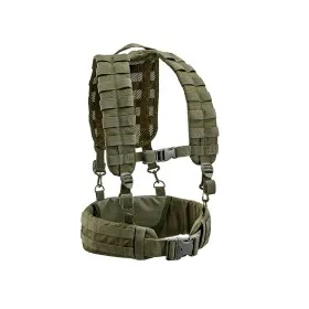 DEFCON 5 TACTICAL VEST LOADING HARNESS BEARING BELT SUSPENDER  OD GREEN D5-2029 OD SIZE S/M