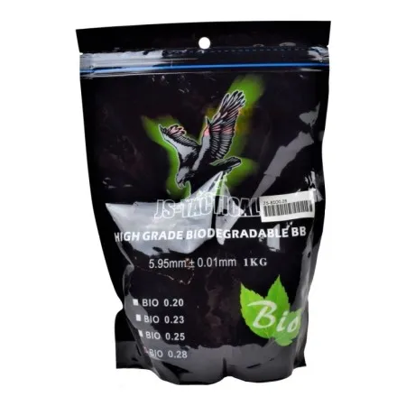 JS-TACTICAL BIODEGRADABLE BALL PELLETS 0.28G WHITE JS-BIO0.28