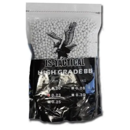 JS-TACTICAL BALL PELLETS 0.23G WHITE JS-BB0.23