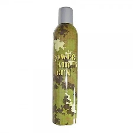Bombola Super Green Gas Softair CAMO 600ml G550 vista frontale