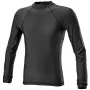 DEFCON 5 T-SHIRT LONG SLEEVES LYCRA + MESH BLACK D5-1789 B
