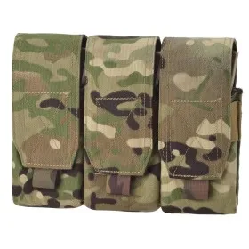 DEFCON 5 TRIPLE MOLLE MAGAZINE POUCH FOR 6 MAGAZINE M4 5.56 MULTICAM D5-M4AK3 MC