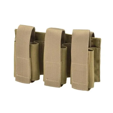 DEFCON 5 TRIPLE 40 MM GRANADE MOLLE POUCH 1000 DEN COYOTE TAN D5-GP03/3 CT