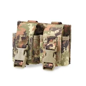 DEFCON 5 DOUBLE GRENADE MOLLE POUCH 1000 DEN ITALIAN CAMO  D5-GP02 VI