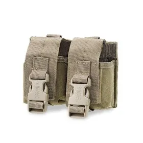 DEFCON 5 DOUBLE GRENADE MOLLE POUCH 1000 DEN COYOTED5-GP02 B