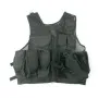 Softair tactical vest black with removable holster