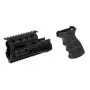AK47 C49 prima e dopo montaggio paramano RIS Tactical