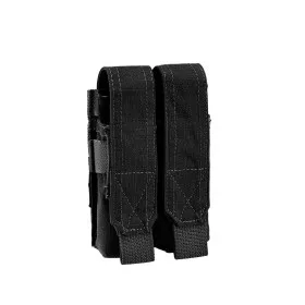 DEFCON 5 TASCA 1000 DEN PORTA CARICATORE PISTOLA DOPPIO 9MM NERO D5-PM02 B