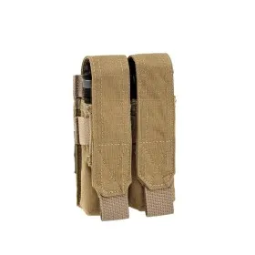 DEFCON 5 TASCA 1000 DEN PORTA CARICATORE PISTOLA DOPPIO 9MM COYOTE TAN D5-PM02 CT