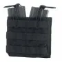PORTA CARICATORE MOLLE M4 AK DOPPIO APERTO DEFCON 5 NERO D5-M4AKDO B