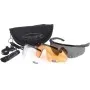 WILEY X SABER ADVANCED SMOKE CLEAR RUST LENSES - BLACK FRAME WY-SABER308
