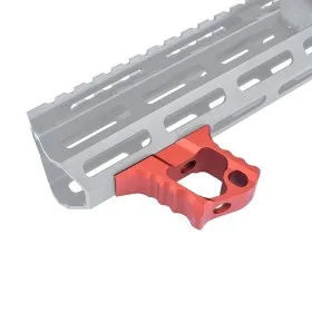 GRIP IMPUGNATURA HAND-STOP PER KEYMOD ED M-LOK ROSSO ME6086-RED METAL