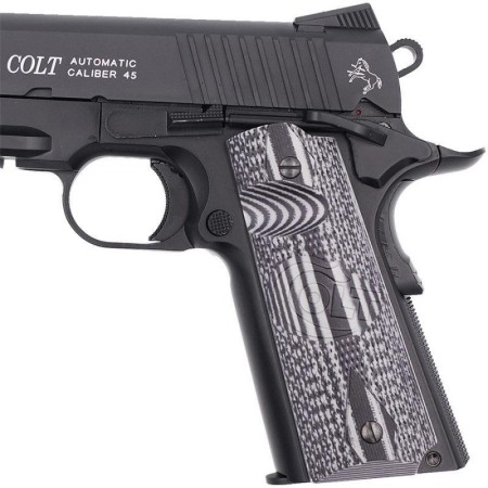 Kit pistola 1911 colt + 10 co2 + pallini cybergun (180512-kit): Pistole a  co2 scarrellanti per Softair