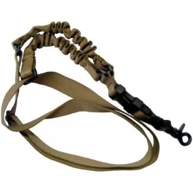 CINGHIA TRACOLLA SOFTAIR TATTICA BUNGEE 1 PUNTO TAN GANCIO IN METALLO RP-1009-T