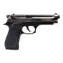 BRUNI PISTOLA A SALVE SCACCIACANI 92 CALIBRO 9MM NIKEL NERA BR-1305BN