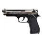 BRUNI PISTOLA A SALVE SCACCIACANI 92 CALIBRO 9MM NIKEL NERA BR-1305BN