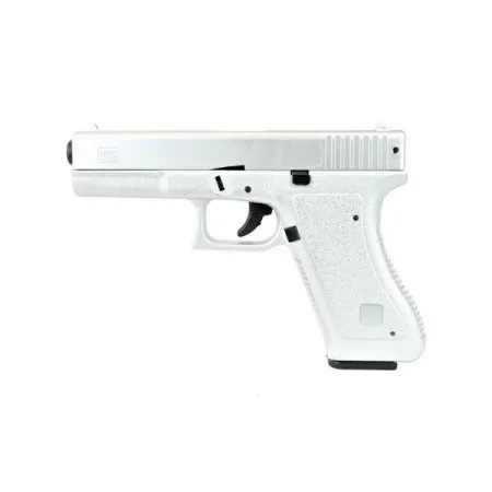 Glock G17 HA117S HFC Silver vista frontale - pistola softair a molla