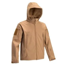 DEFCON 5 GIACCA TATTICA SOFTSHELL CON CAPPUCCIO STACCABILE COYOTE BROWN D5-3430 CB