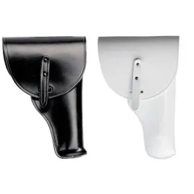 VEGA HOLSTER SA1 FONDINA IN CUOIO CHIUSURA A PATTINA PASSANTE FISSO NERO BIANCO