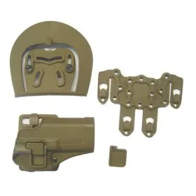 FONDINA RIGIDA PER PISTOLA SOFTAIR  CQC GLOCK  G17 TAN HGL-T ROYAL