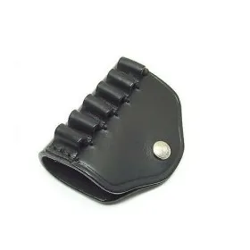 VEGA HOLSTER 1P12 PORTA COLPI 6 POSTI APERTO IN PELLE CAL. 38-357 NERO MARRONE