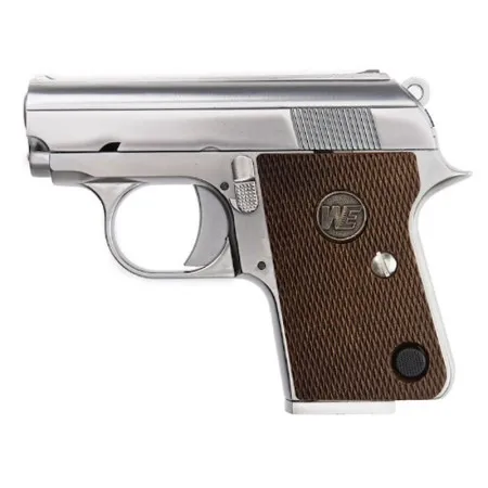 PISTOLA SOFTAIR A GAS FULL METAL BLOW BACK HOP UP REGOLABILE CT25 SILVER WE WE-CT01S