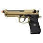 WE B92F M9A1 TAN front view - full metal gas airsoft pistol W048T
