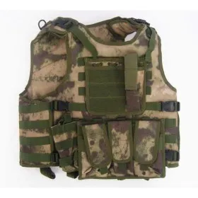 GILET TATTICO SOFTAIR TACTICAL VEST ARMOUR ATACS GREEN RP-322-AV
