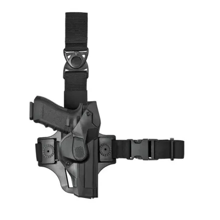Vega Holster DCHT8 CAMA polymer thigh holster front view