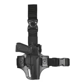 VEGA HOLSTER SHWT8 THIGH HOLSTER IN INJECTION MOLDING POLYMER WITH DOUBLE SAFETY MECHANISM