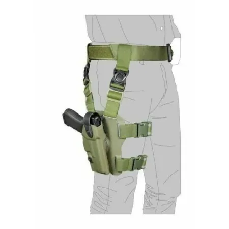 Cintura Web Militare Vintage Cintura Pistola Militare USGI USMC Medium Nera - Usata Ma Robusta, Con Fibbia Rapida Cintura Pistola Usgi - Foto 2