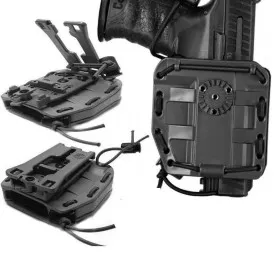 VEGA HOLSTER 8BL00 FONDINA UNIVERSALE AMBIDESTRA MOLLE BUNGY - NERO VERDE TAN